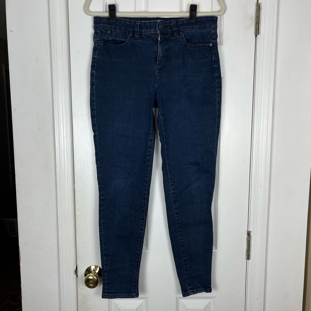 Talbots Petite Simply Flattering 5 Pocket Tapered Ankle Jeans 8P